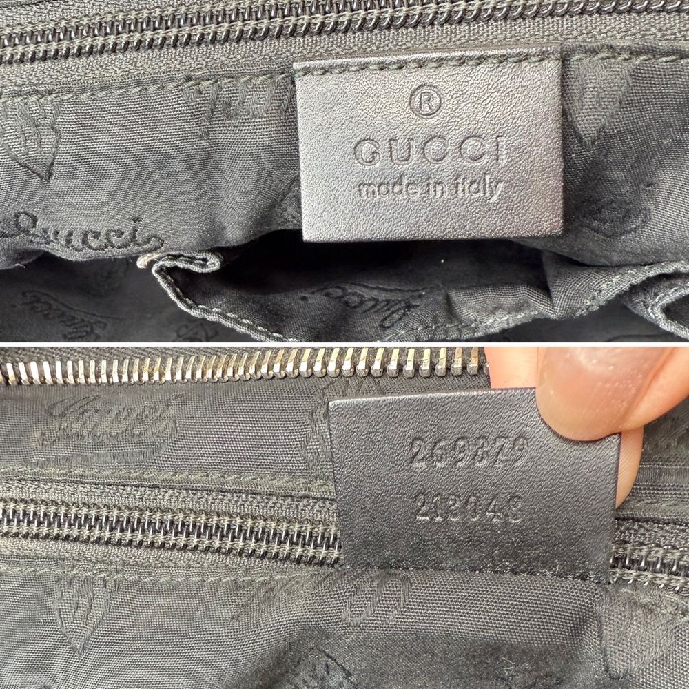Authentic Gucci Fiat 500 collaboration unisex crossbody bag black imprime canvas - Picture 14 of 16